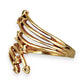 GOLD DEAL | FLASH SALE 9ct (9K) Gold Cascade Elegance Ring with Diamond Accent Size Q