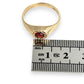 GOLD DEAL | FLASH SALE 9ct (9K) Gold Vintage Ruby Halo Ring Size U