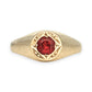 GOLD DEAL | FLASH SALE 9ct (9K) Gold Vintage Ruby Halo Ring Size U
