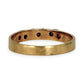 GOLD DEAL | 9ct (9K) Y/W Gold Trio Ruby Vintage Ring with Diamonds Size O