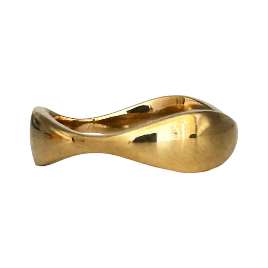 GOLD DEAL | AUS 9ct (9K) Gold Auric Flow Ring Size N