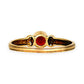 GOLD DEAL | 9ct (9K) Gold Timeless Garnet Halo Ring Size R