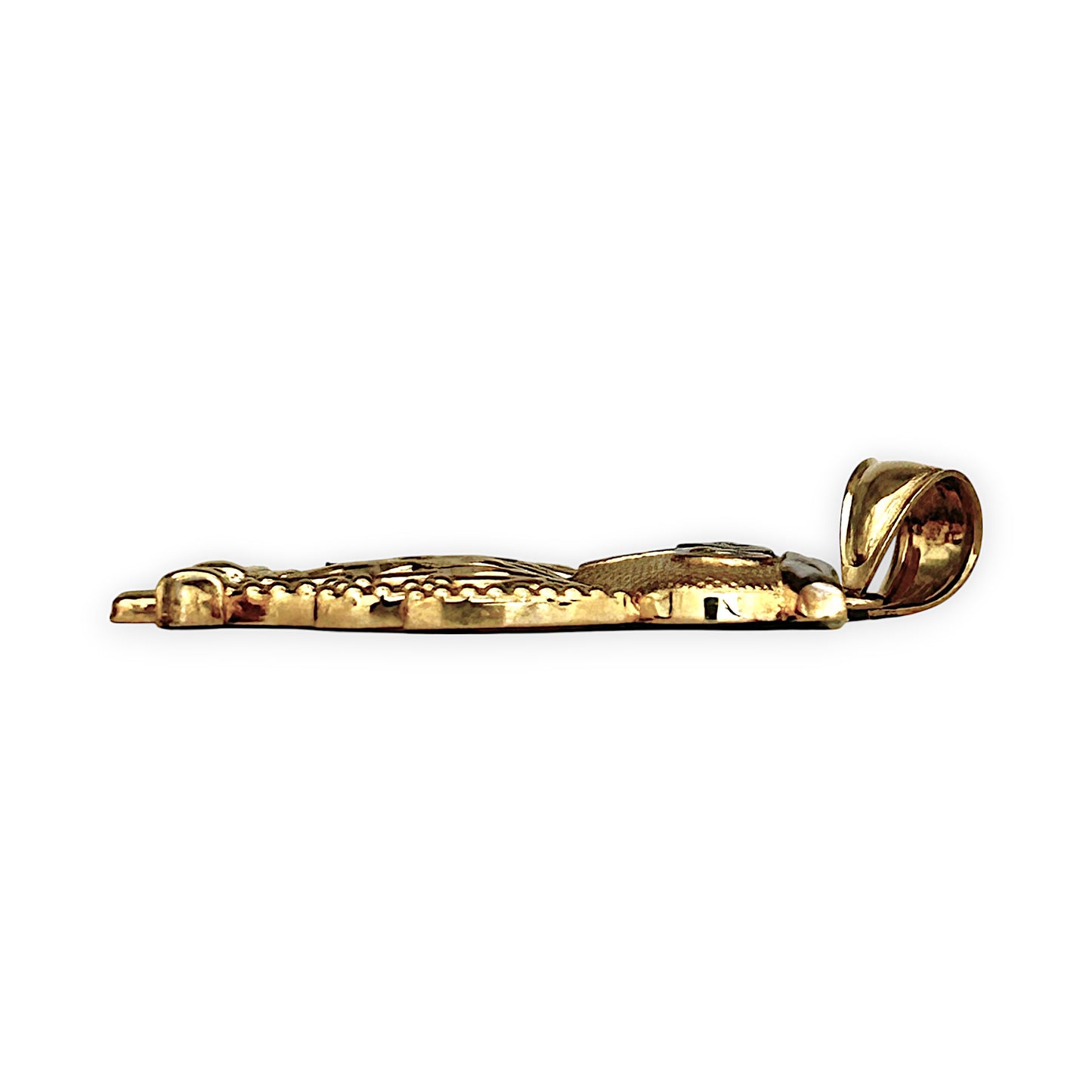 GOLD DEAL | 9ct (9K) Y/W Gold Two Tone Luna Owl Pendant