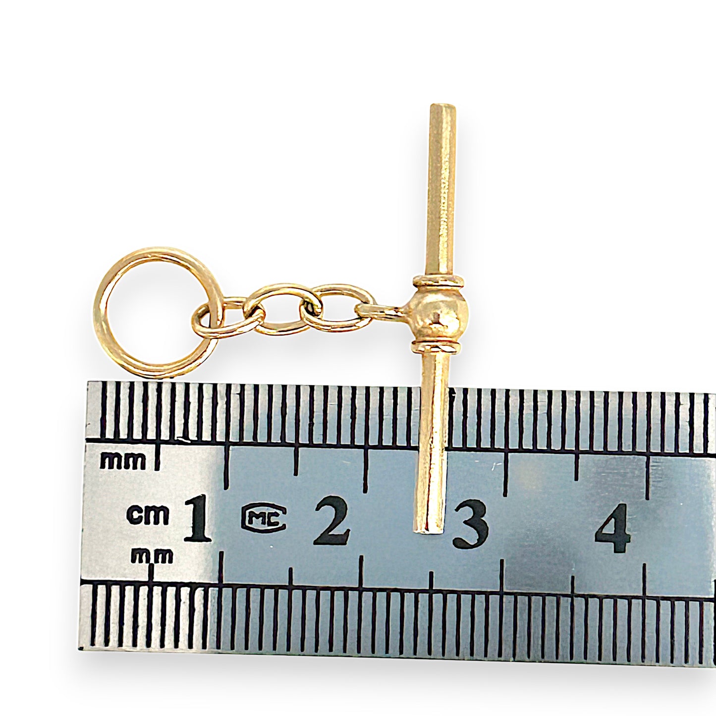 GOLD DEAL | 9ct (9K) Gold Oval Chain T Bar Pendant