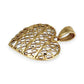 GOLD DEAL | 9ct Y/W Gold Two-Tone Net Heart Pendant