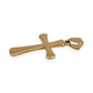 9ct Gold Cross Soft Round Edge Pendant. R # 980