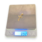 9ct Gold Cross Soft Round Edge Pendant. R # 980