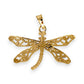 GOLD DEAL | 9ct (9K) Y/W Gold Two Tone Dragon Fly Filegree Pendant