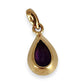 GOLD DEAL | 9K Gold Tear Drop Amethyst Pendant