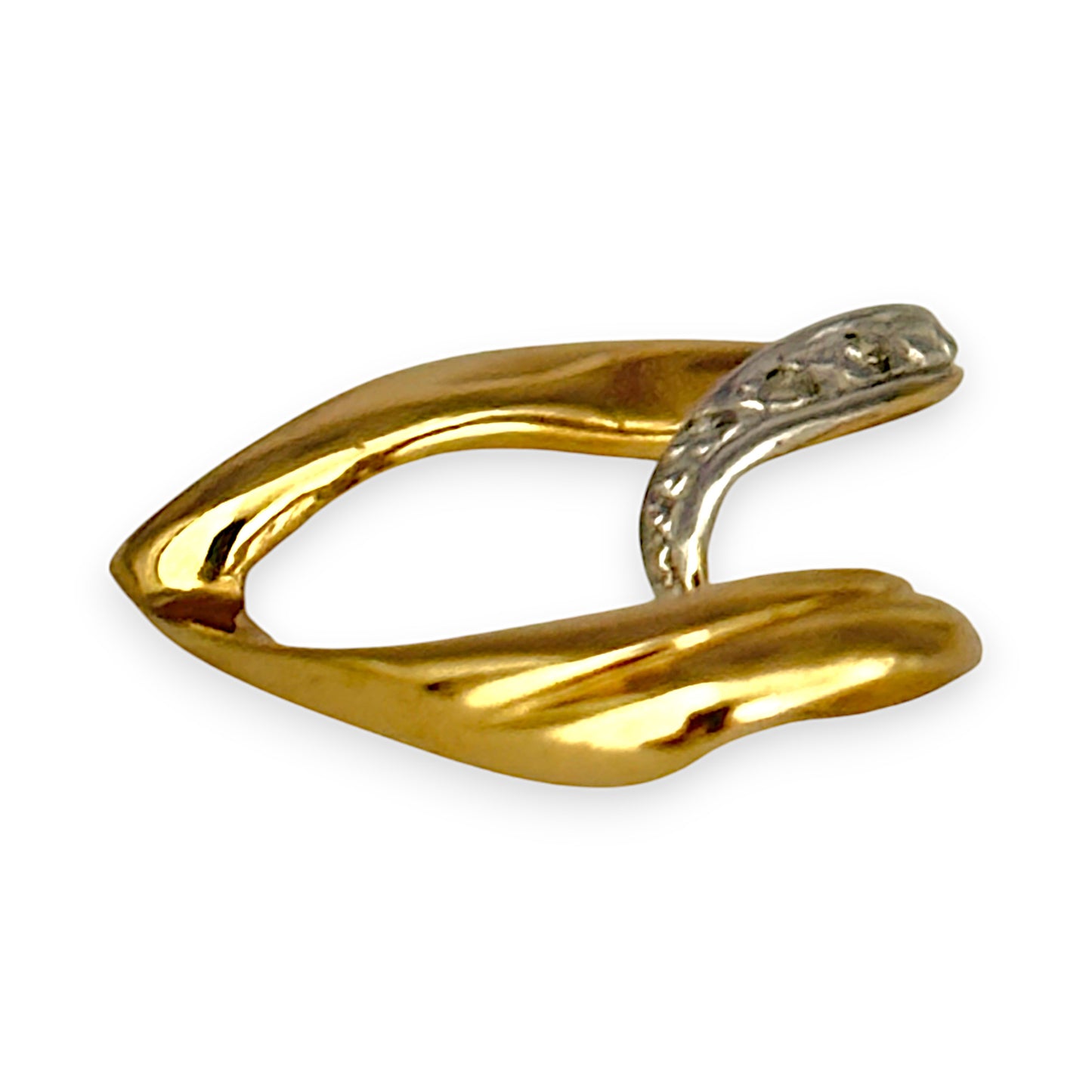 GOLD DEAL | 9ct Y/W Gold Two-Tone Open Heart Pendant