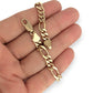 GOLD DEAL | FLASH SALE 9ct (9K) Gold Refurbished 6.8mm Figaro Link Bracelet Length 22cm