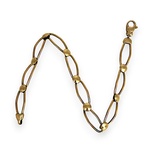 GOLD DEAL | 9ct (9K) Gold 20cm Signature Marquise Link Bracelet