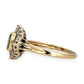 NZGD | 18ct Gold Emerald Sunburst Diamond Ring Valuation $6,800
