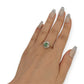 NZGD | 18ct Gold Emerald Sunburst Diamond Ring Valuation $6,800