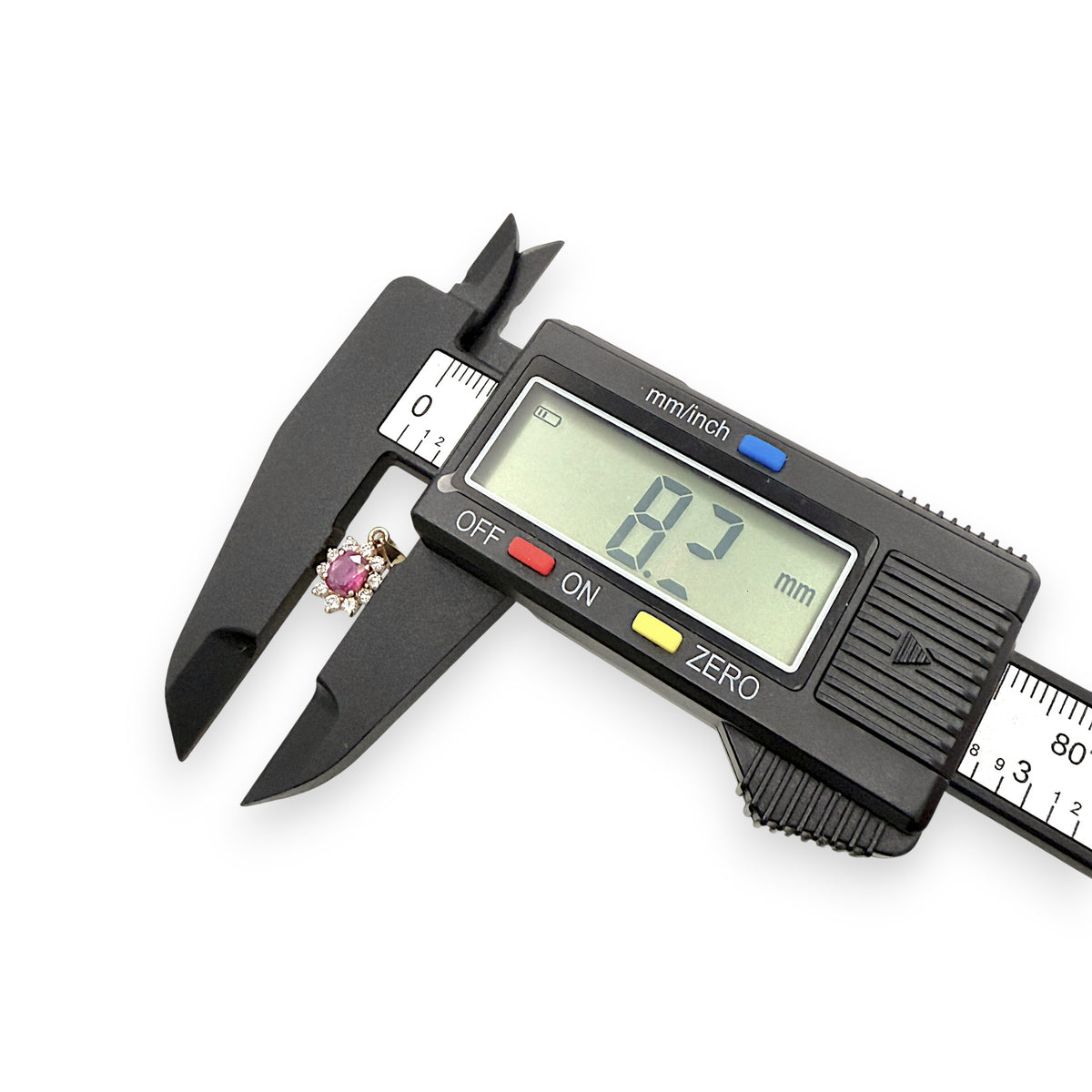 NZGD | 9ct Gold Pink Sapphire Blossom Pendant