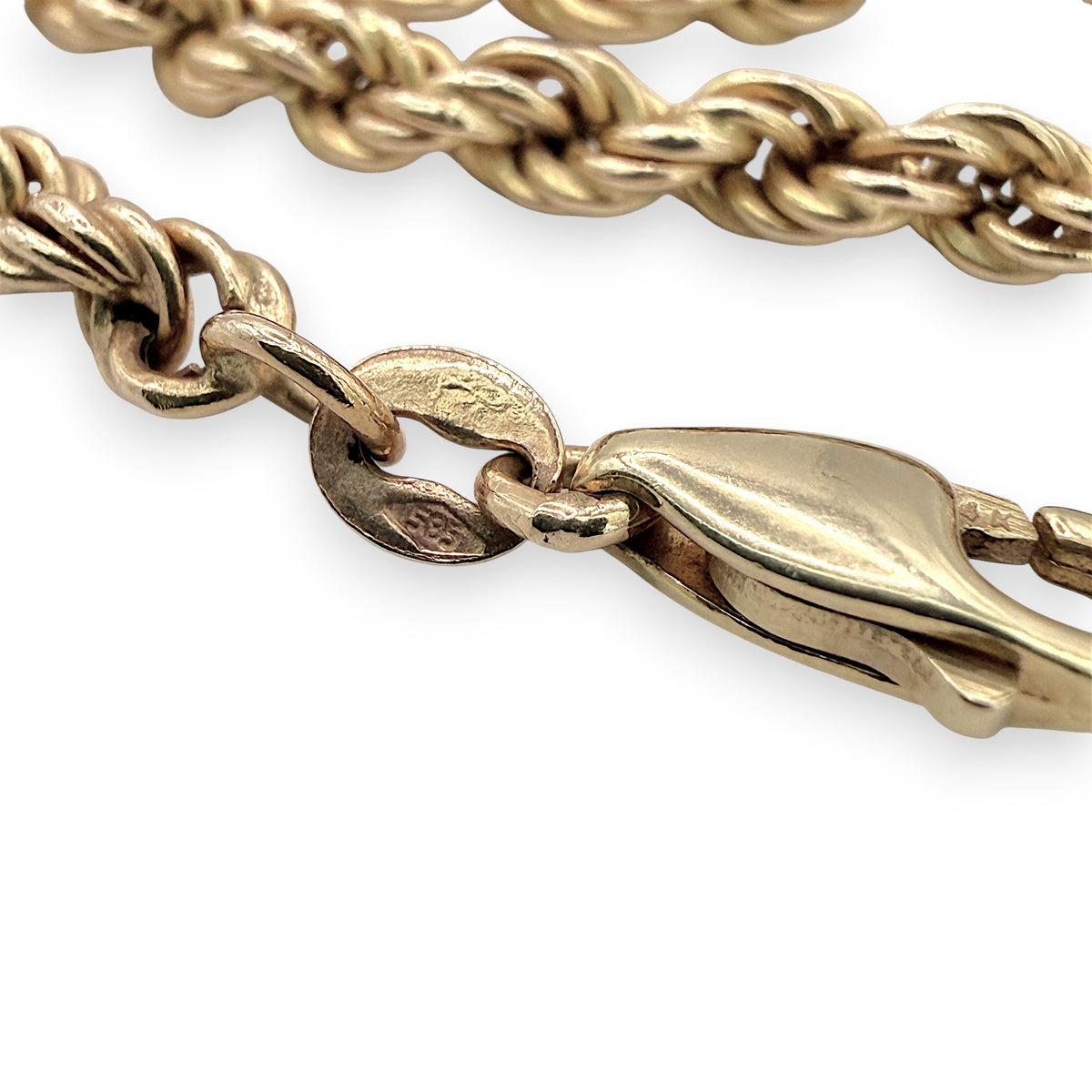 NZGD | 14ct Gold Prestige Rope Link Chain 72cm