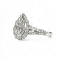 BRAND NEW | 9ct White Gold Celestial Teardrop Ring Valuation $3,000