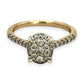 NZGD | 9ct Gold Starlight Bloom Diamond Ring Valuation $2,150