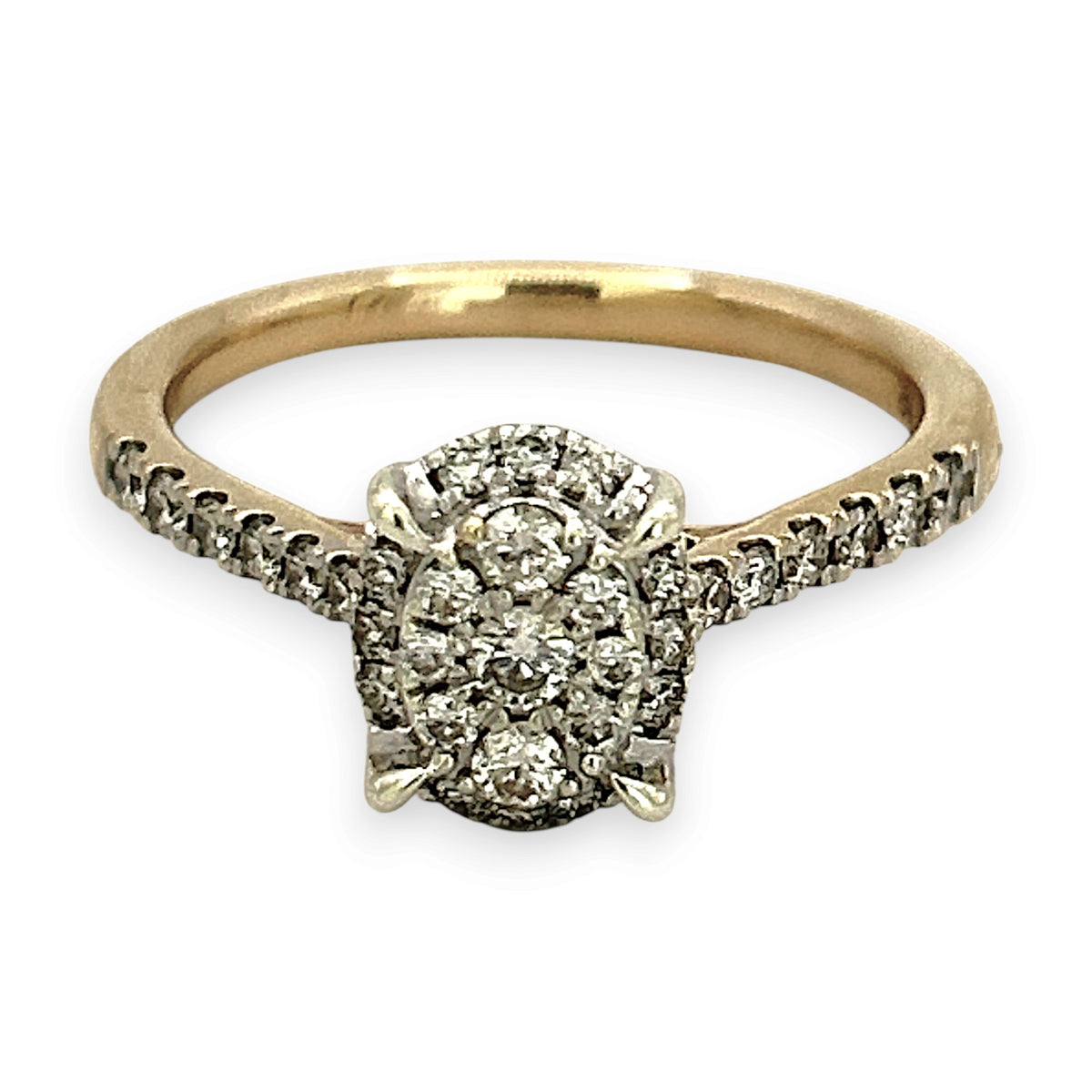 NZGD | 9ct Gold Starlight Bloom Diamond Ring Valuation $2,150