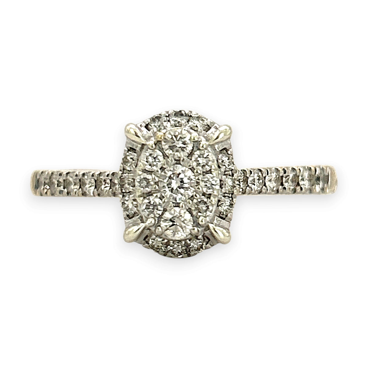 NZGD | 9ct Gold Starlight Bloom Diamond Ring Valuation $2,150