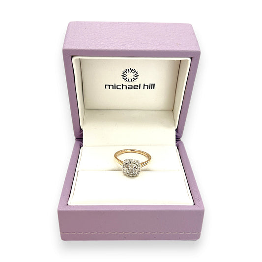NZGD | 10ct Gold Michael Hill Golden Aura Diamond Ring Valuation $2,400