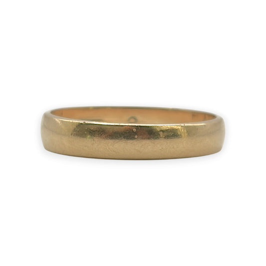 NZGD | 18ct Gold Eternal Crest Wedding Band Ring Size K