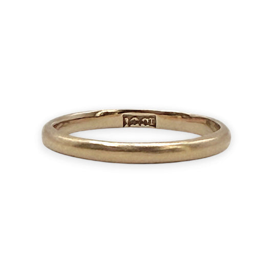 NZGD | 18ct Gold Signature Wedding Band Size H 1/2
