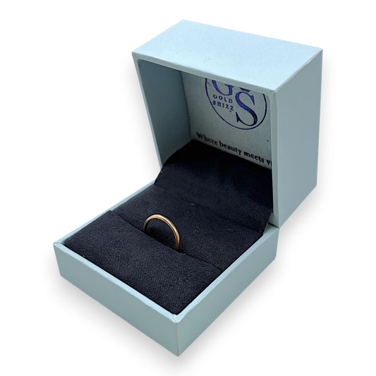 NZGD | 18ct Gold Signature Wedding Band Size H 1/2