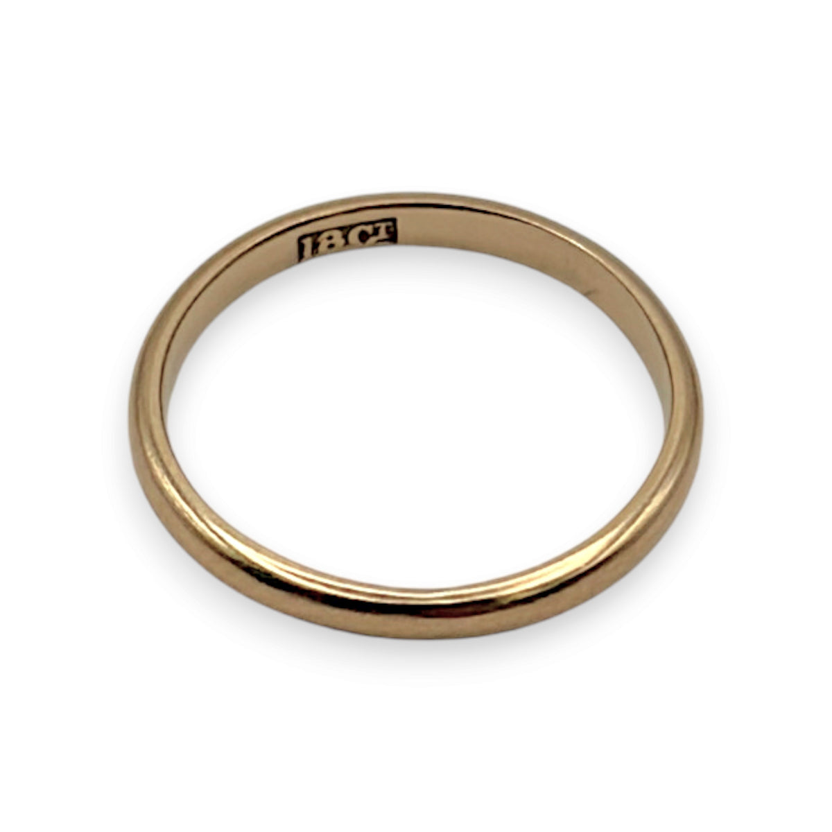 NZGD | 18ct Gold Signature Wedding Band Size H 1/2