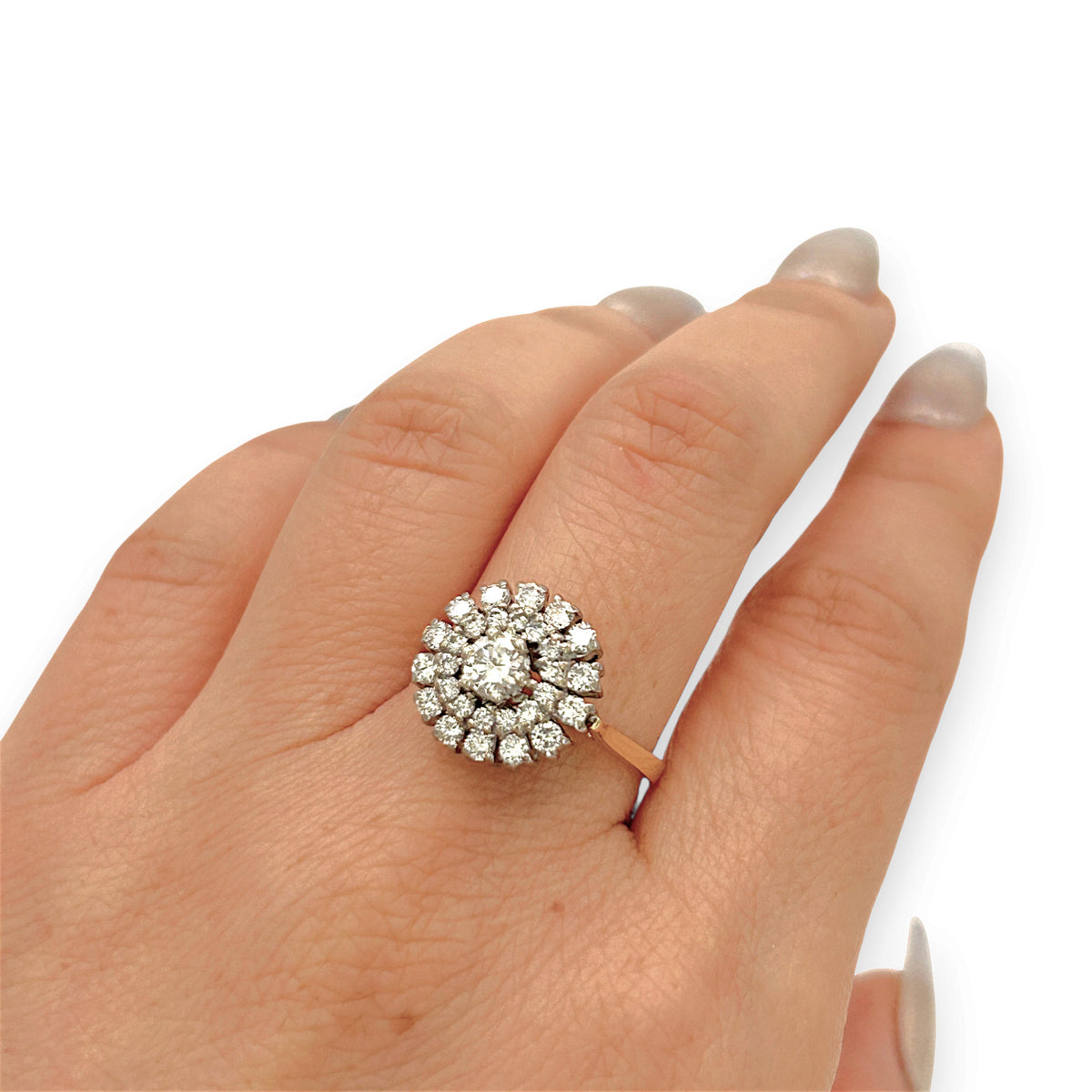 NZGD | 18ct Gold Diamond Bloom Ring Valuation $5,750