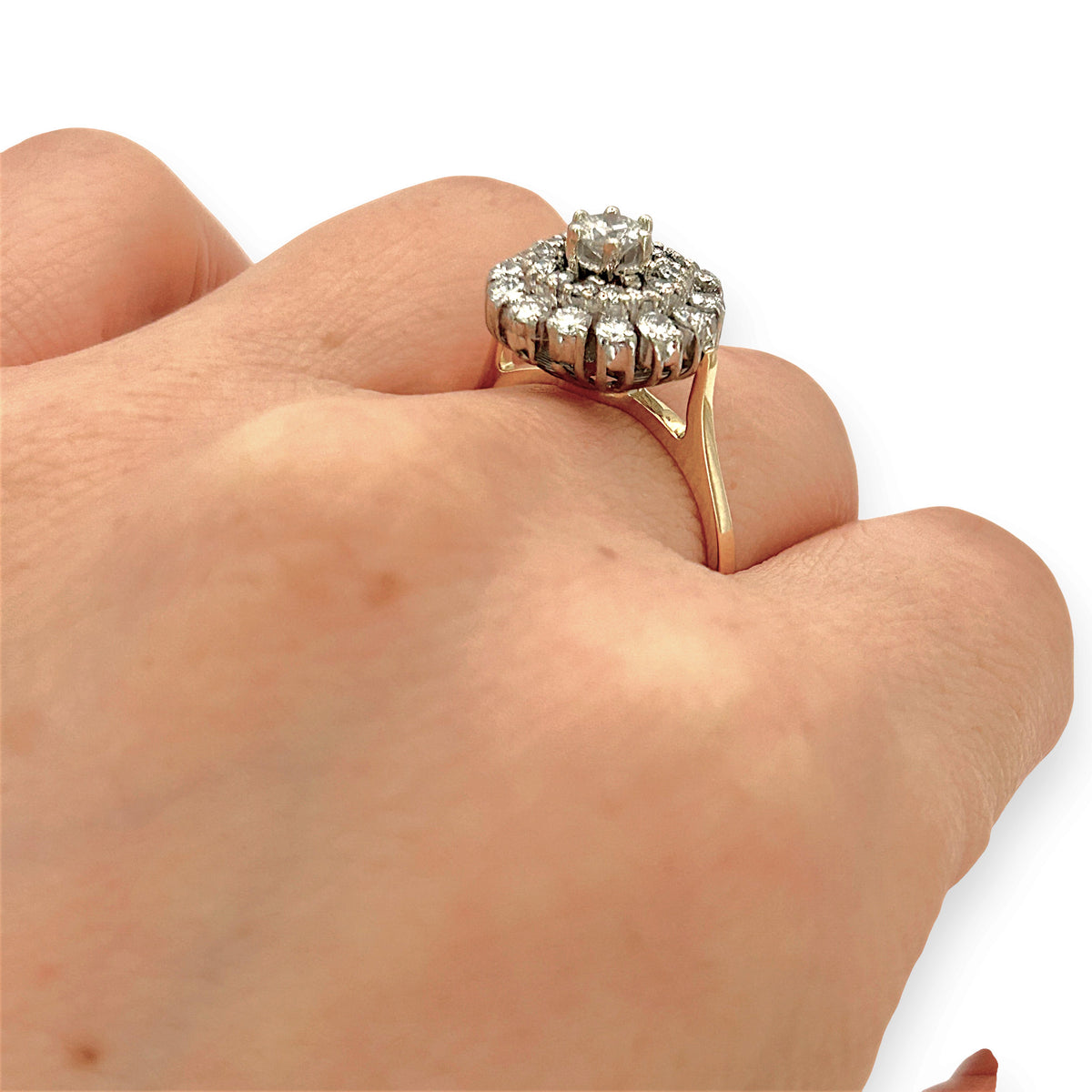 NZGD | 18ct Gold Diamond Bloom Ring Valuation $5,750