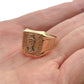 NZGD | 18ct Gold Mariner Crest Signet Ring Size U 1/2