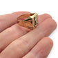 NZGD | 18ct Gold Mariner Crest Signet Ring Size U 1/2
