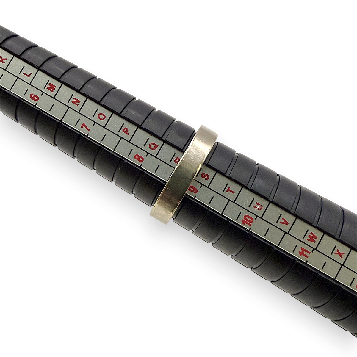NZGD | 10ct White Gold MICHAEL HILL  Minimalist Horizon Band Size R 1/2