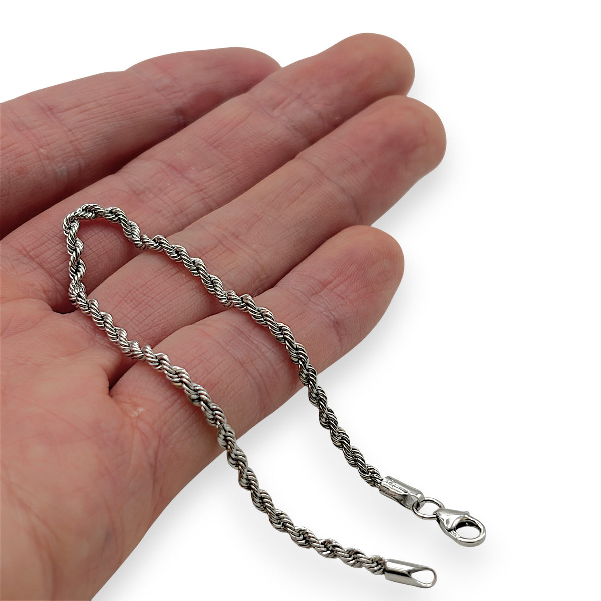 NZGD | 10K White Gold Michael Hill Riviera Rope Bracelet 19cm