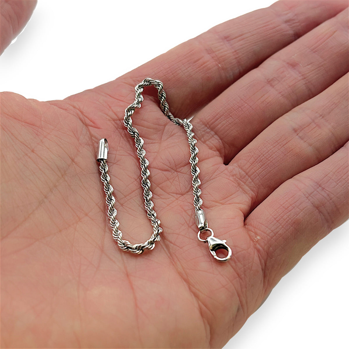 NZGD | 10K White Gold Michael Hill Riviera Rope Bracelet 19cm