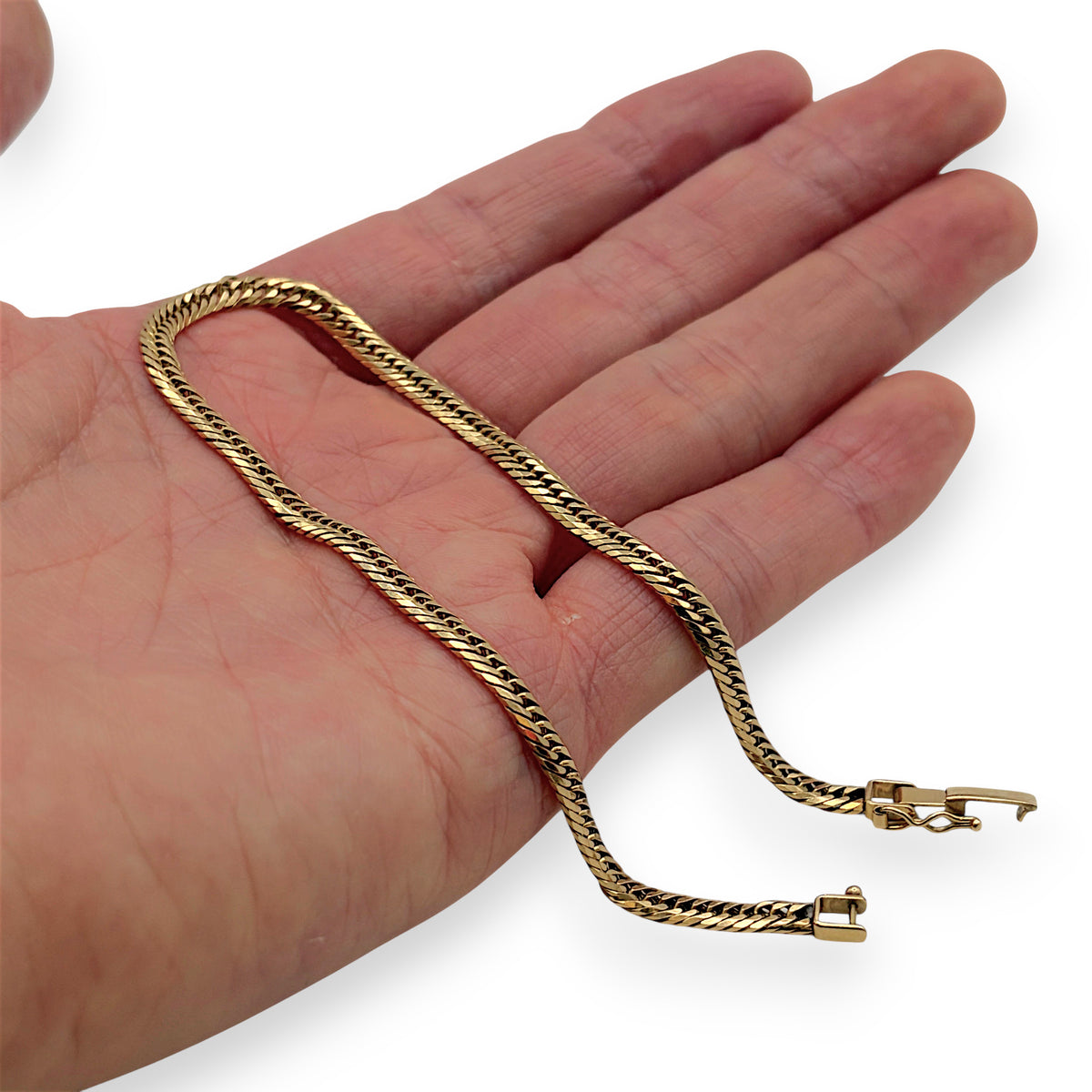 NZGD | 18ct Gold Aurora Wave Bracelet 25.5cm