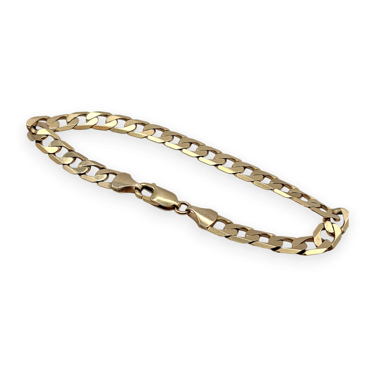 NZGD | 10ct Gold Heritage Flat Curb Bracelet 19.5cm