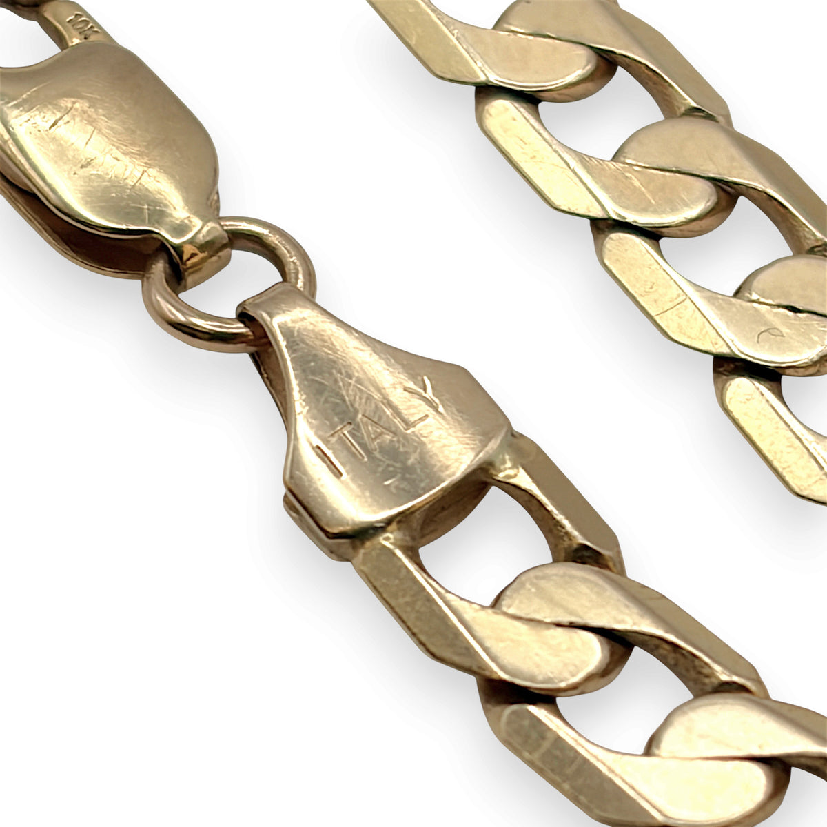 NZGD | 10ct Gold Heritage Flat Curb Bracelet 19.5cm