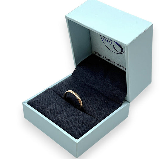 NZGD | 9ct Gold Solstice Plain Band Ring Size M 1/2