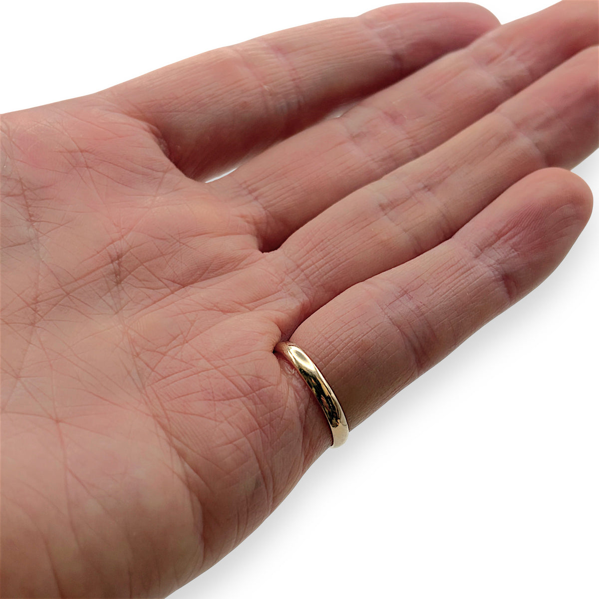 NZGD | 9ct Gold Solstice Plain Band Ring Size M 1/2