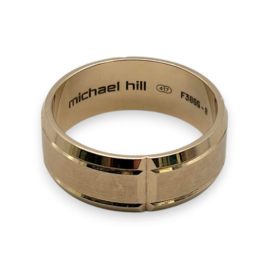 NZGD | 10ct Gold MICHAEL HILL Heritage Line Ring Size T
