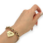 NZGD | 18ct Gold Celestial Heartline Bracelet 20cm