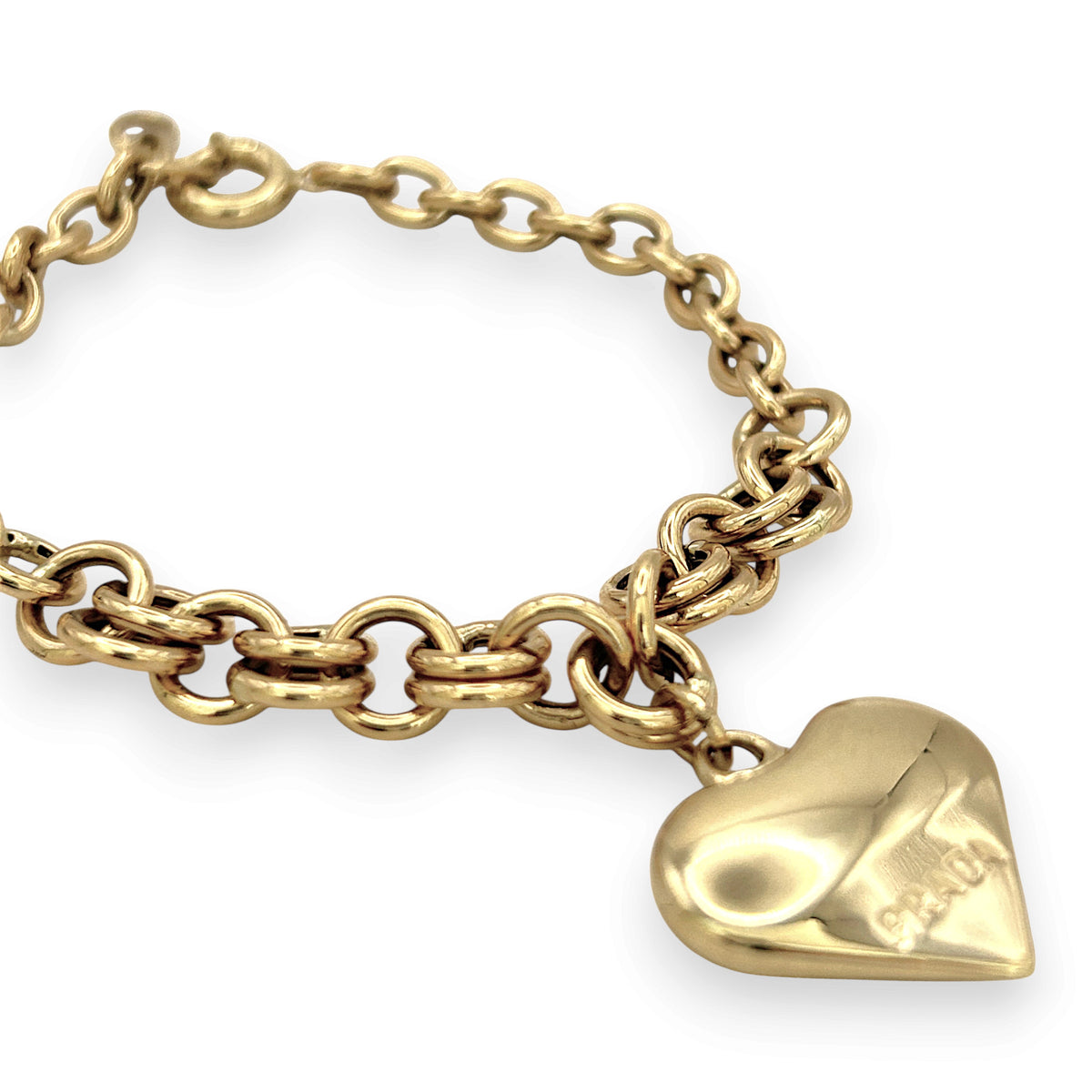 NZGD | 18ct Gold Celestial Heartline Bracelet 20cm