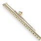 NZGD | 18ct Gold Celestial Heartline Bracelet 20cm