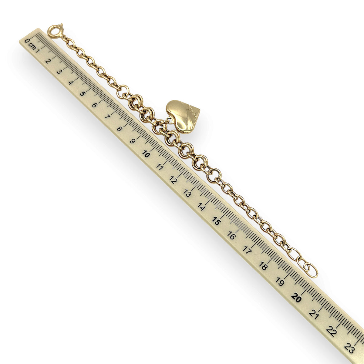 NZGD | 18ct Gold Celestial Heartline Bracelet 20cm