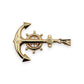 NZGD | 18ct Gold Captain's Helm Anchor Pendant 45.3mm