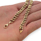 NZGD | 18ct Gold Artisan Cuban Curb Bracelet 21cm
