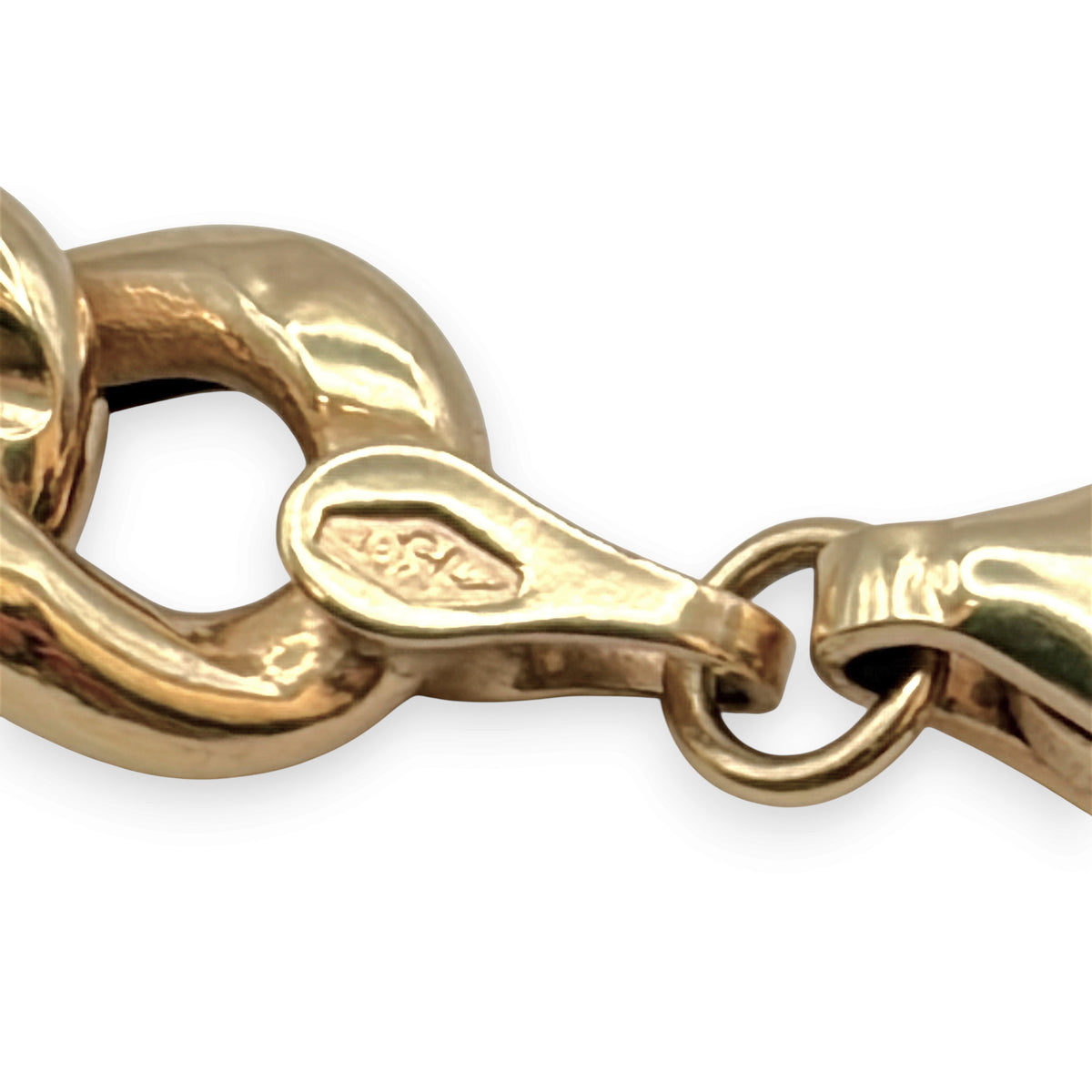 NZGD | 18ct Gold Artisan Cuban Curb Bracelet 21cm