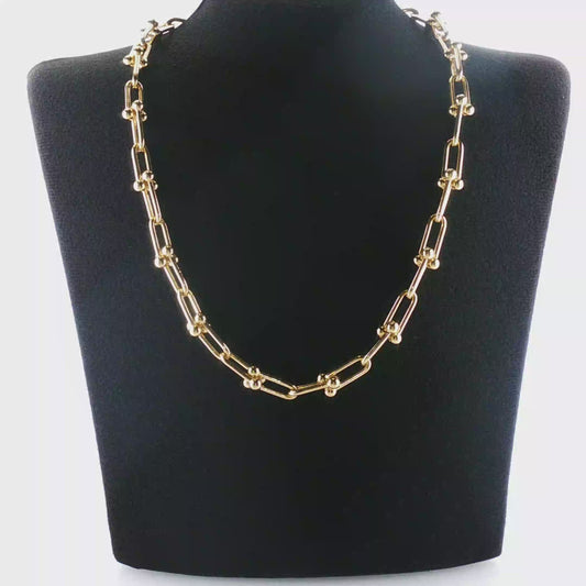NZGD | 18ct Gold U-Link Chain Necklace 45cm